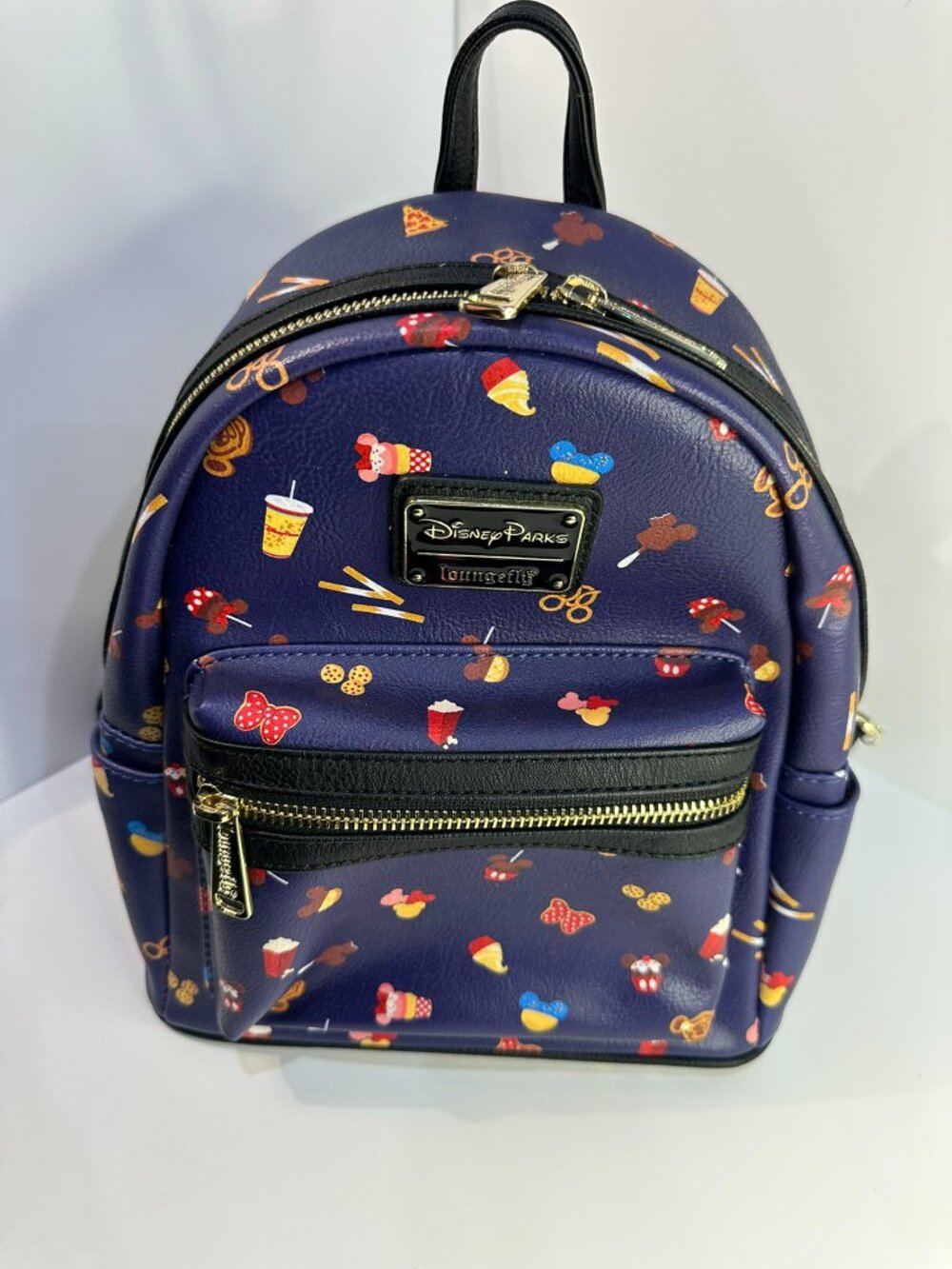 Loungefly Disney Parks Snack Print Mini Backpack Popcorn Treats